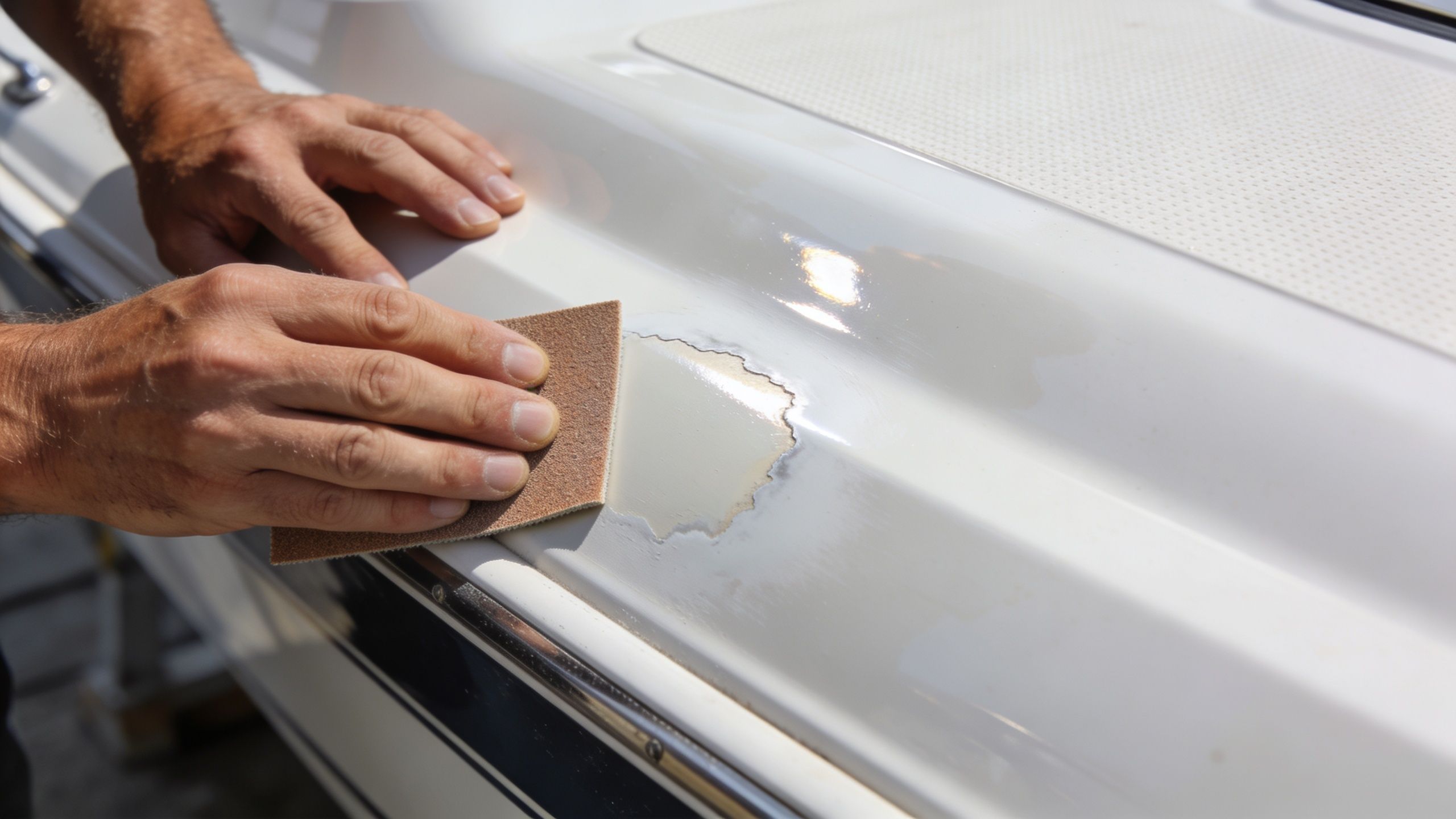 Gel coat repair and polishing process